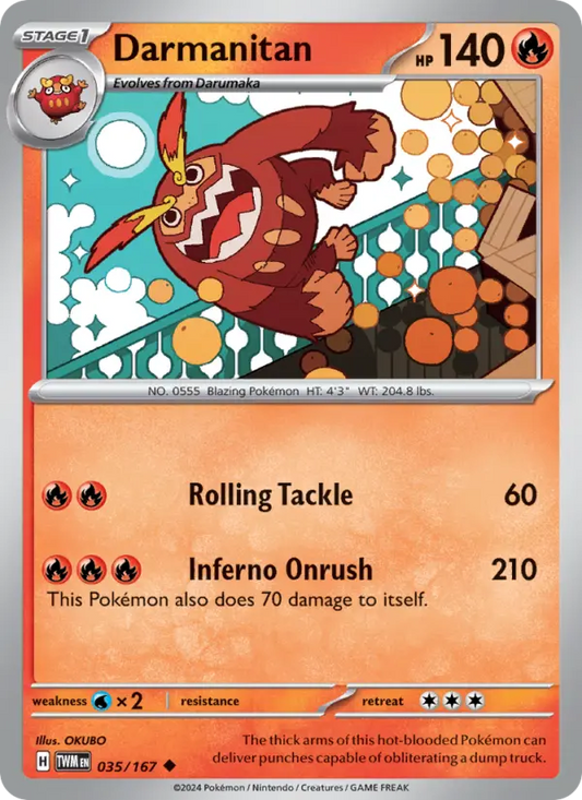 Darmanitan 35 Twilight Masquerade Pokesingles