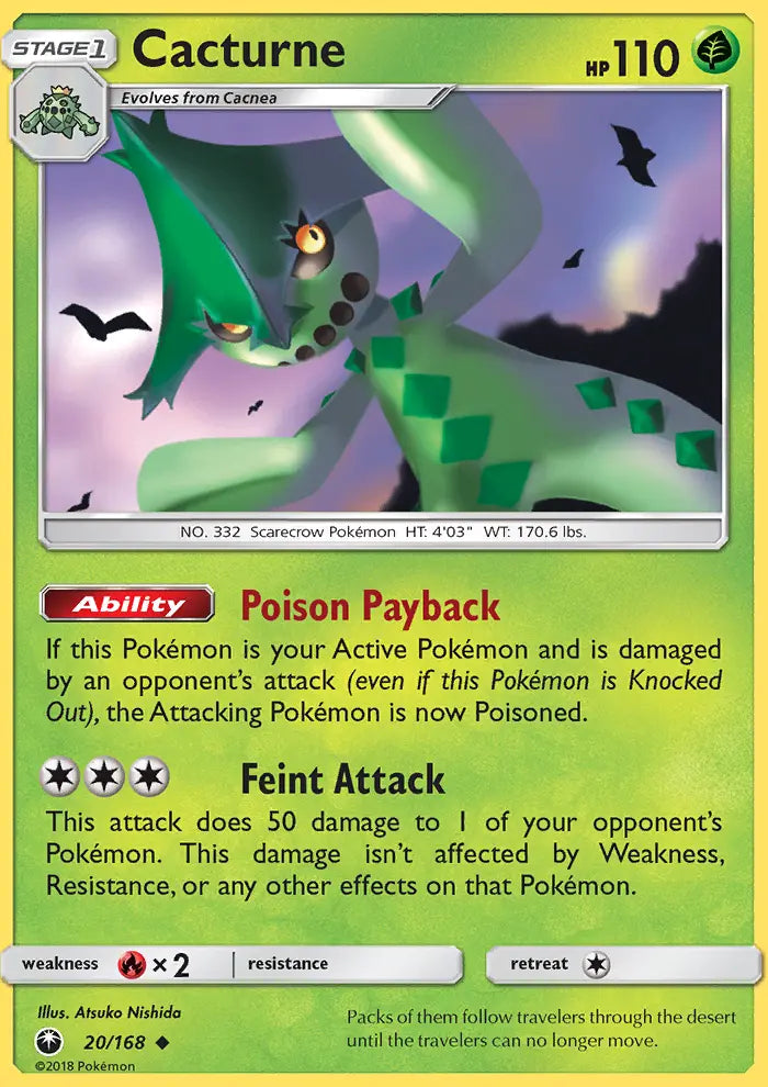Cacturne 20 Celestial Storm Pokesingles