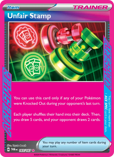 Unfair Stamp 165 Twilight Masquerade Pokesingles