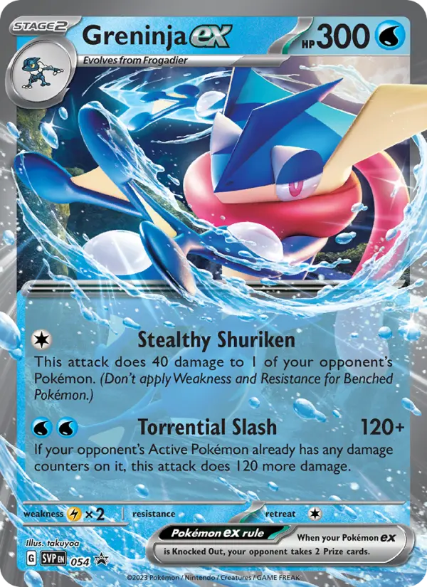 Greninja ex 54 SVP Black Star Promos Pokesingles