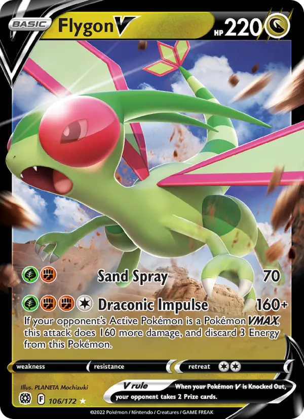 Flygon V 106 Brilliant Stars Pokesingles