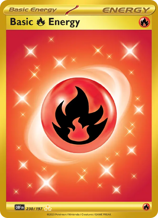 Basic Fire Energy 230 Obsidian Flames Pokesingles