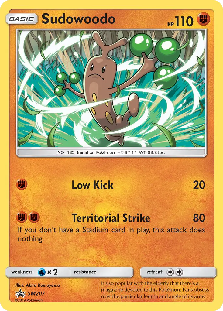 Sudowoodo SM207 SM Black Star Promos Pokesingles