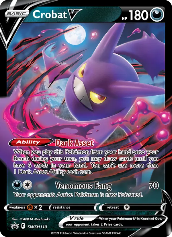 Crobat V SWSH110 SWSH Black Star Promos Pokesingles