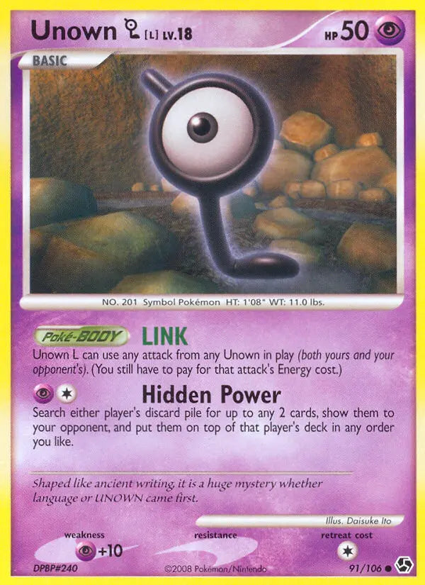 Unown L 91 Great Encounters Pokesingles