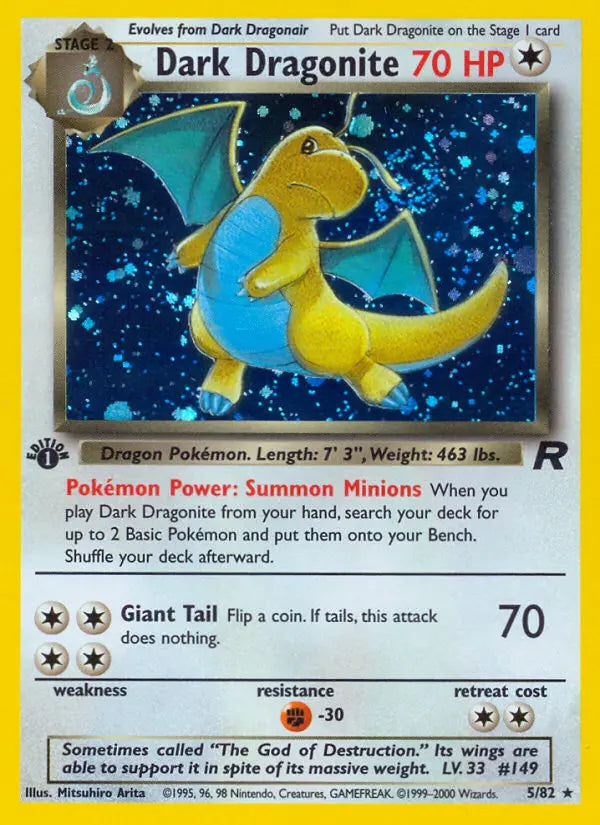 Dark Dragonite 5 Team Rocket Pokesingles
