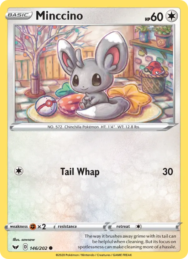 Minccino 146 Sword & Shield Pokesingles