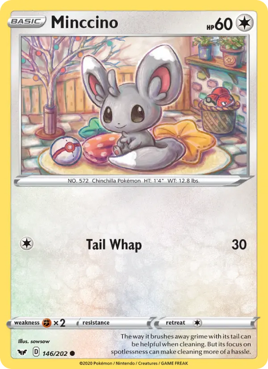 Minccino 146 Sword & Shield Pokesingles