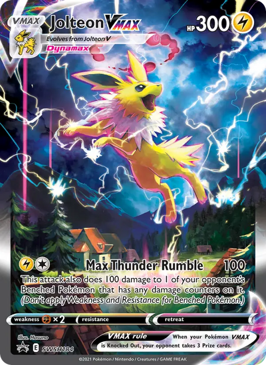 Jolteon VMAX SWSH184 SWSH Black Star Promos Pokesingles