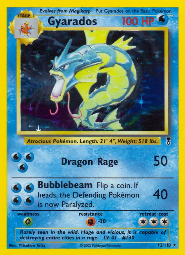 Gyarados 12 Legendary Collection Pokesingles