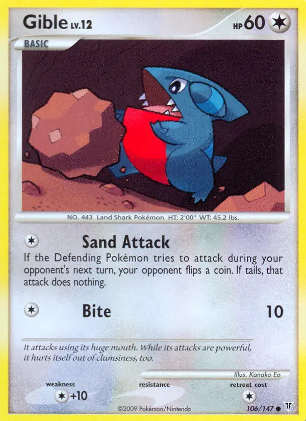 Gible 106 Supreme Victors Pokesingles