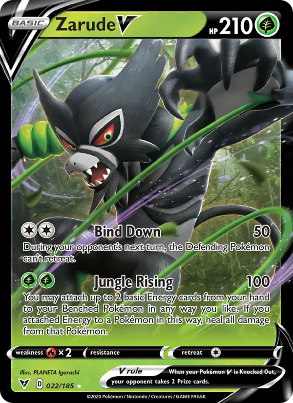 Zarude V 22 Vivid Voltage Pokesingles
