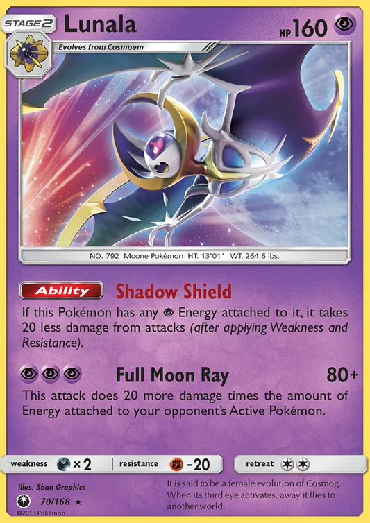 Lunala 70 Celestial Storm Pokesingles