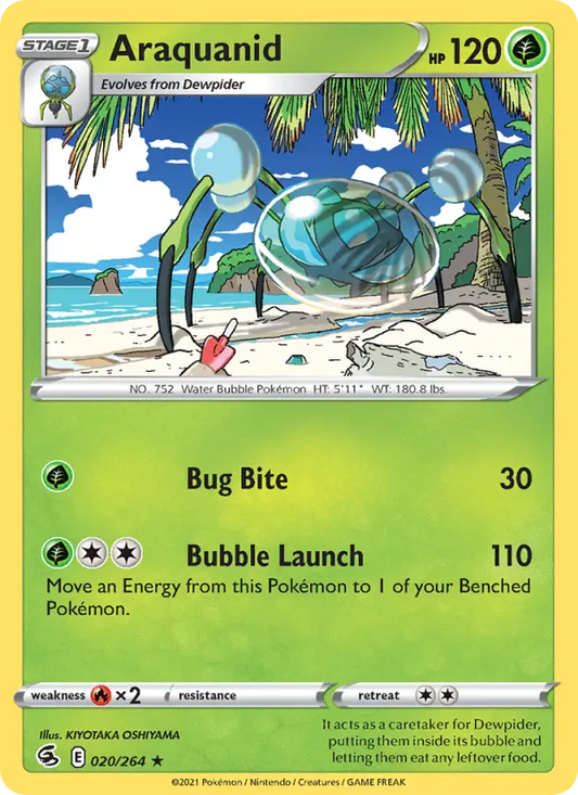 Araquanid 20 Fusion Strike Pokesingles