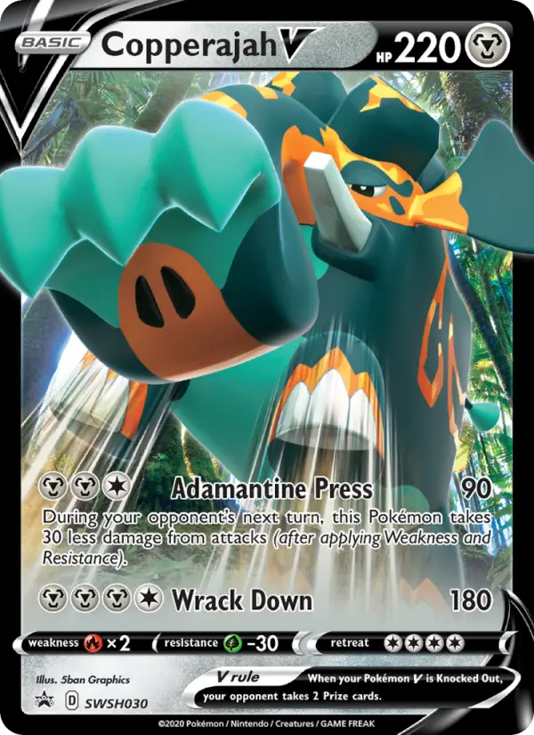 Copperajah V SWSH030 SWSH Black Star Promos Pokesingles