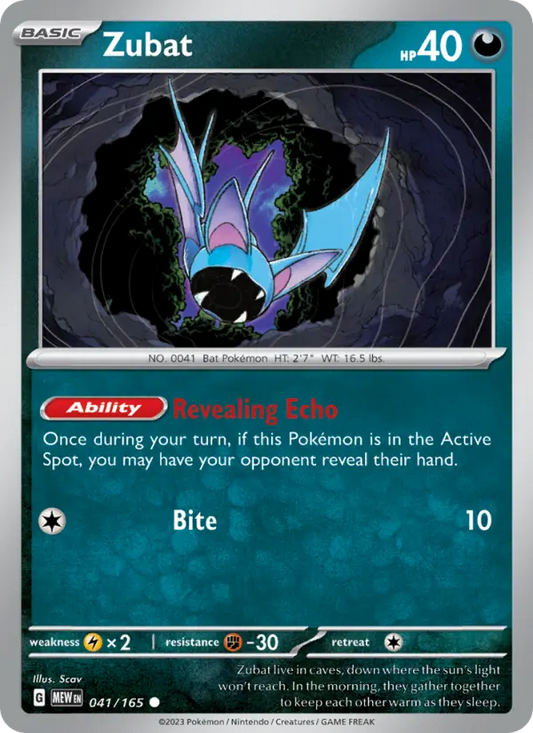 Zubat 41 151 Pokesingles