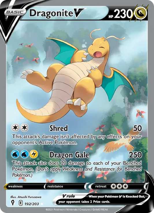 Dragonite V 192 Evolving Skies Pokesingles