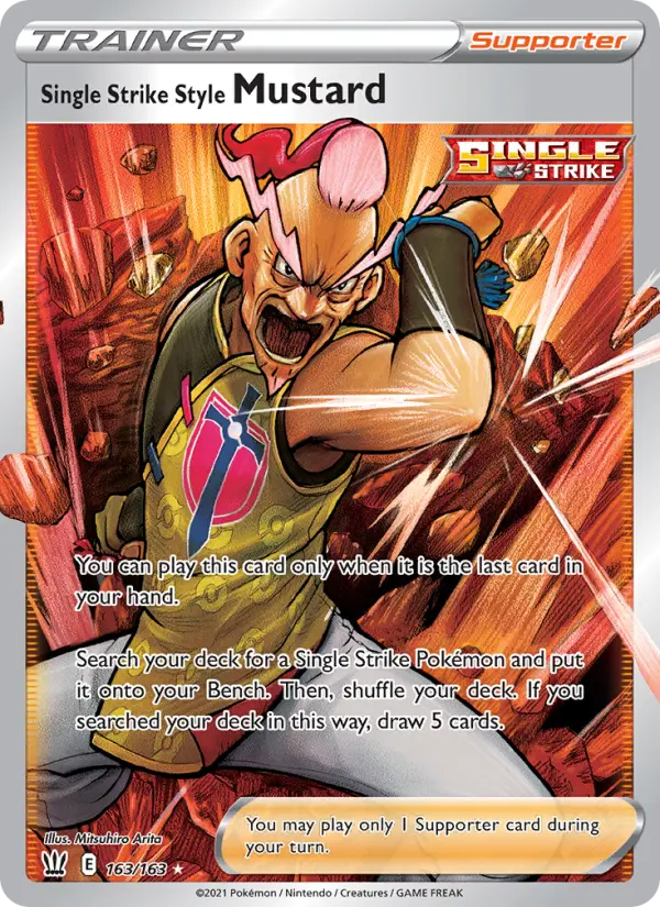 Single Strike Style Mustard 163 Battle Styles Pokesingles