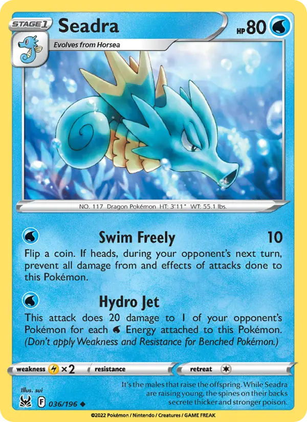 Seadra 36 Lost Origin Pokesingles