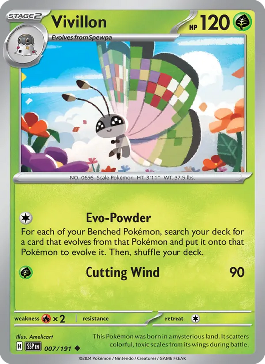 Vivillon 7 Surging Sparks Pokesingles