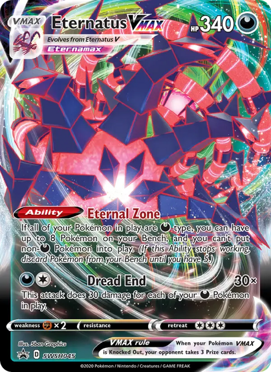 Eternatus VMAX SWSH045 SWSH Black Star Promos Pokesingles