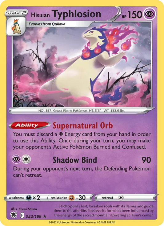 Hisuian Typhlosion 52 Astral Radiance Pokesingles