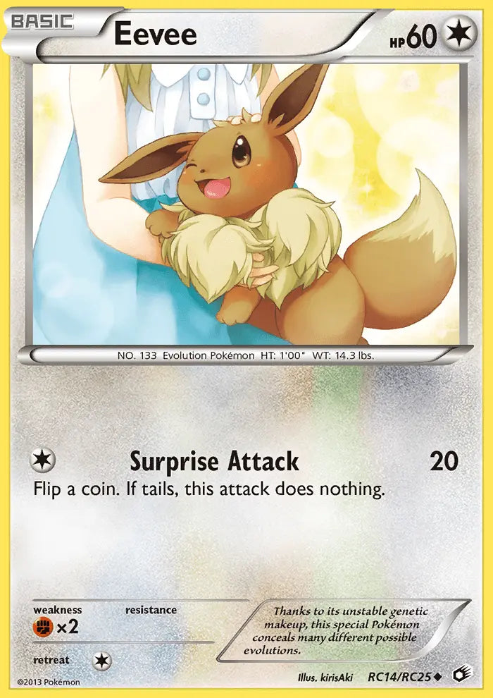 Eevee RC14 Legendary Treasures Pokesingles