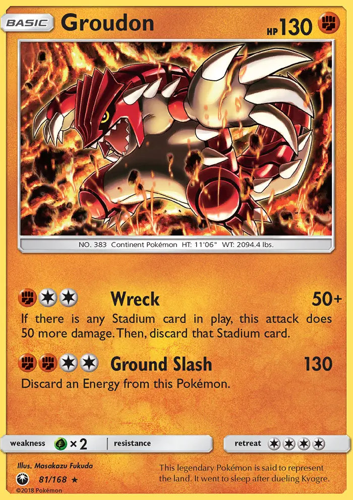 Groudon 81 Celestial Storm Pokesingles