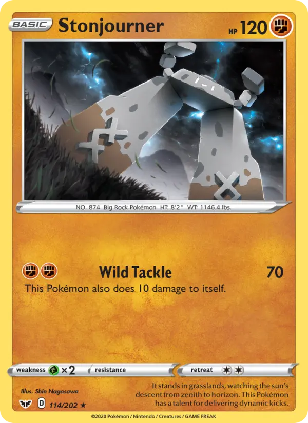 Stonjourner 114 Sword & Shield Pokesingles