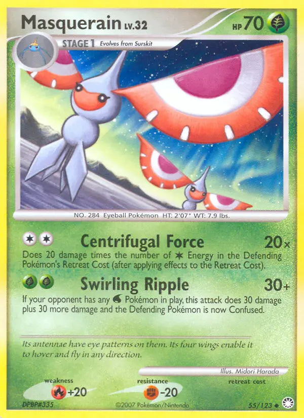 Masquerain 55 Mysterious Treasures Pokesingles