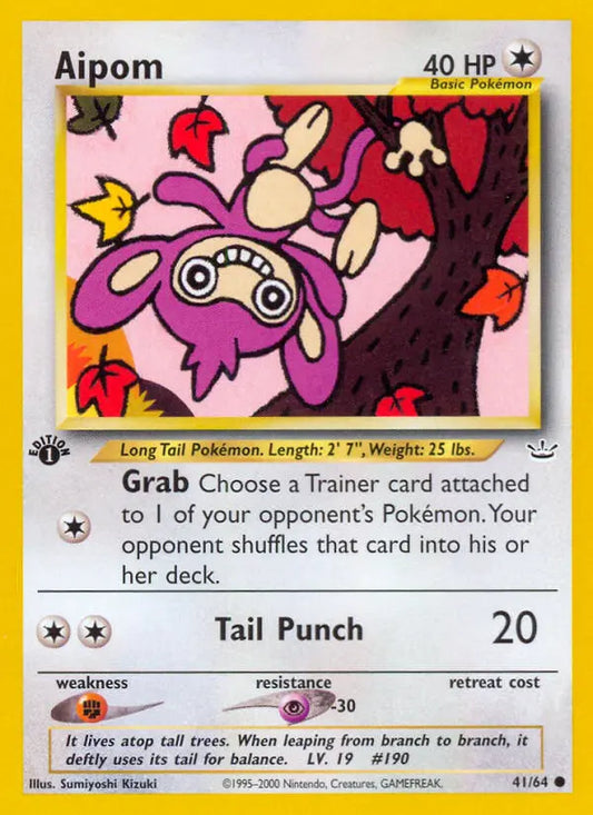 Aipom 41 Neo Revelation Pokesingles