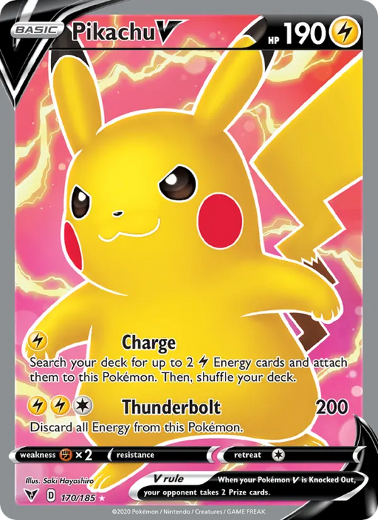 Pikachu V 170 Vivid Voltage Pokesingles