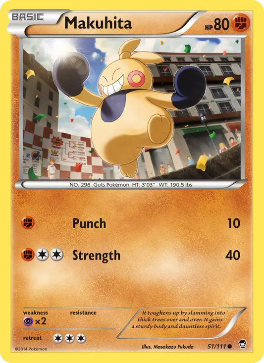 Makuhita 51 Furious Fists Pokesingles