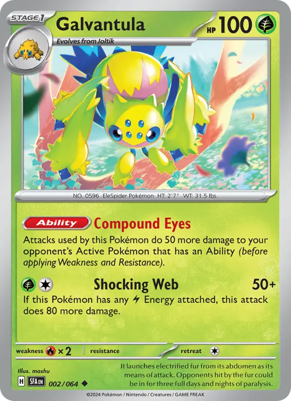 Galvantula 2 Shrouded Fable Pokesingles