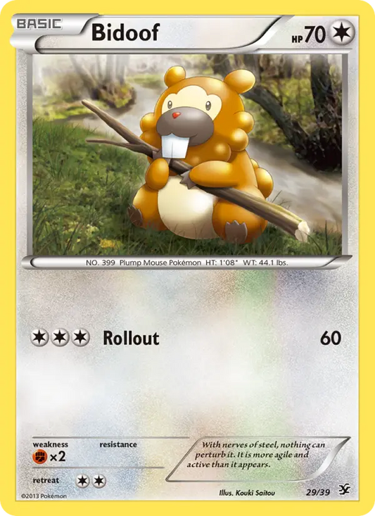 Bidoof 29 Kalos Starter Set Pokesingles