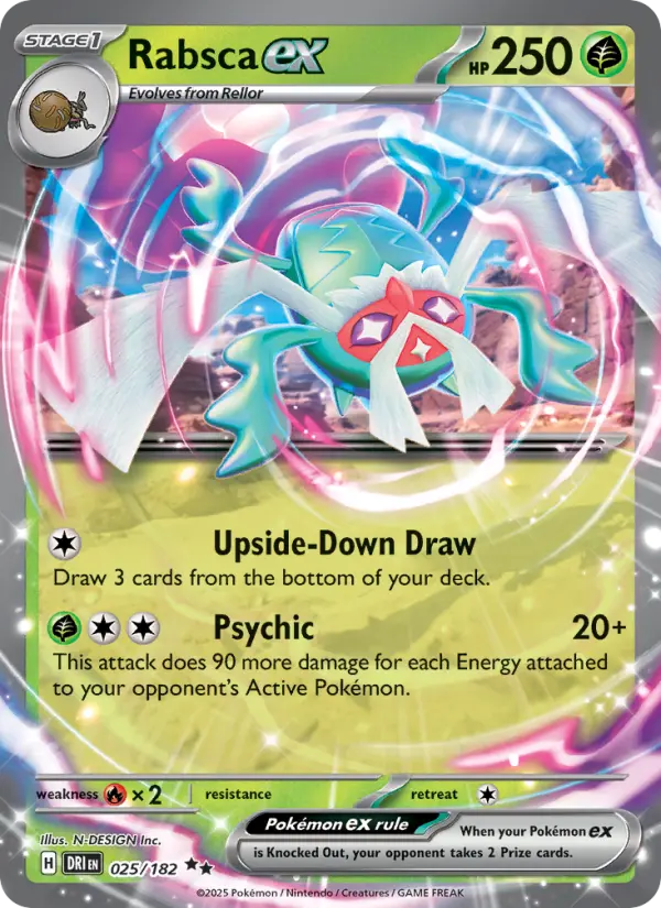 Rabsca ex 25 Destined Rivals Pokesingles
