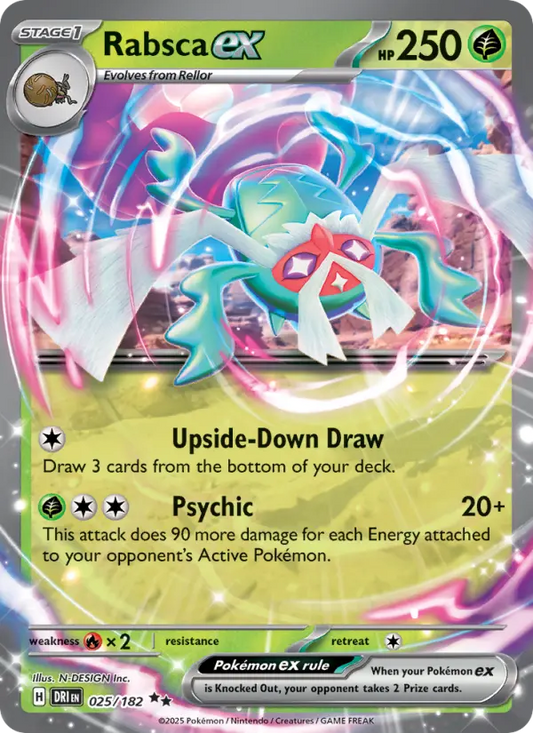 Rabsca ex 25 Destined Rivals Pokesingles
