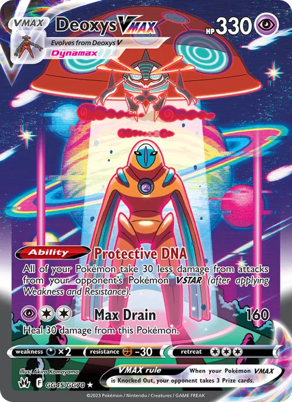 Deoxys VMAX GG45 Crown Zenith Pokesingles