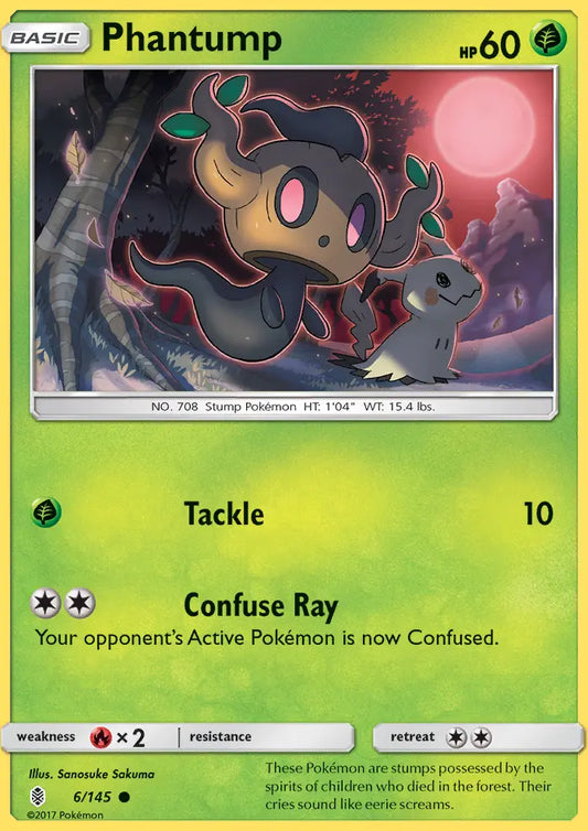 Phantump 6 Guardians Rising Pokesingles