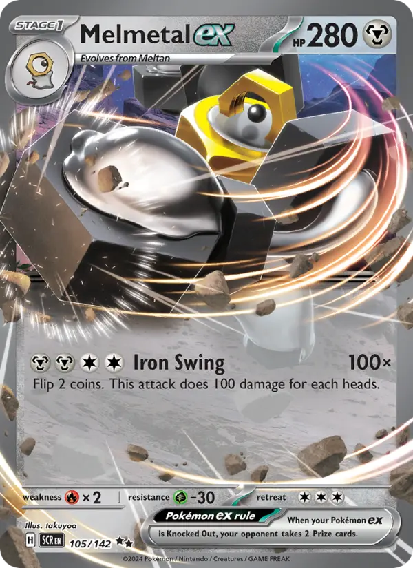 Melmetal ex 105 Stellar Crown Pokesingles