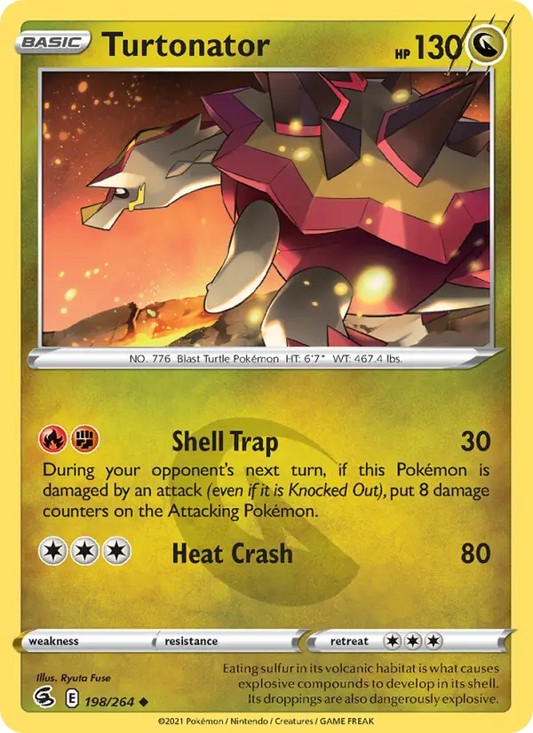 Turtonator 198 Fusion Strike Pokesingles