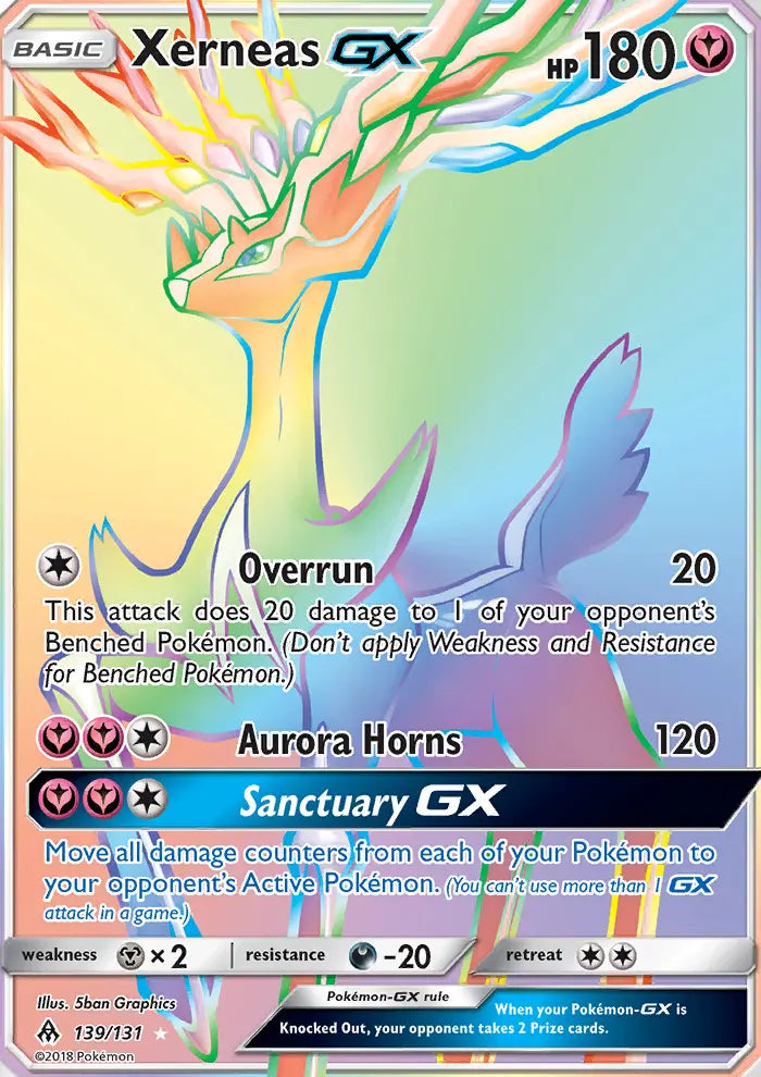 Xerneas GX 139 Forbidden Light Pokesingles