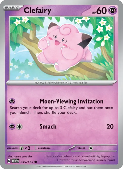Clefairy 35 151 Pokesingles