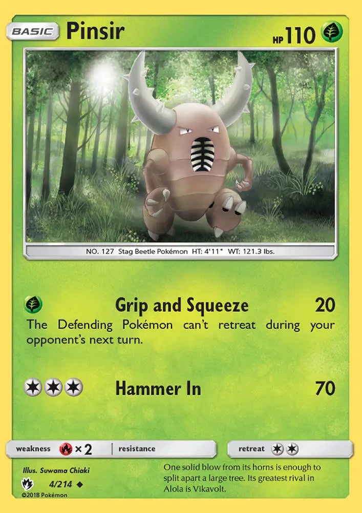Pinsir 4 Lost Thunder Pokesingles