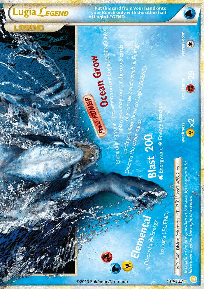 Lugia LEGEND 114 HeartGold SoulSilver Pokesingles