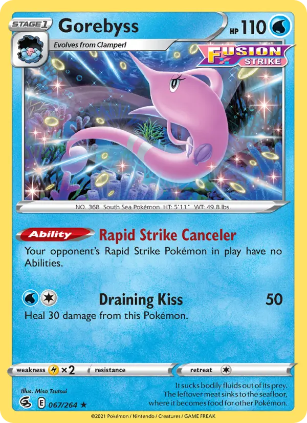Gorebyss 67 Fusion Strike Pokesingles