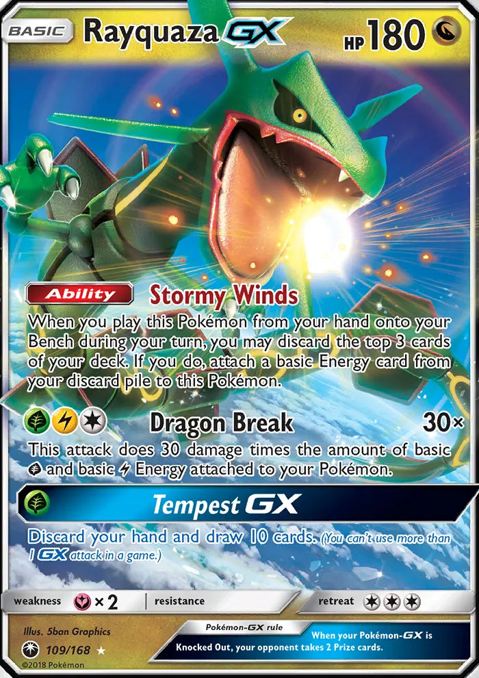 Rayquaza GX 109 Celestial Storm Pokesingles