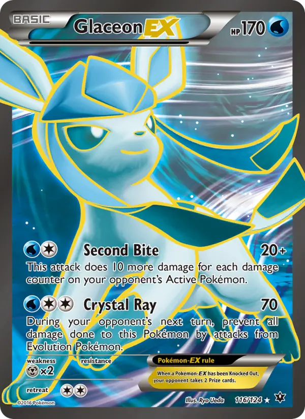 Glaceon EX 116 Fates Collide Pokesingles