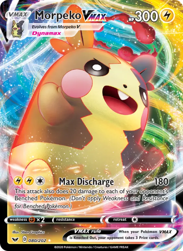 Morpeko VMAX 80 Sword & Shield Pokesingles