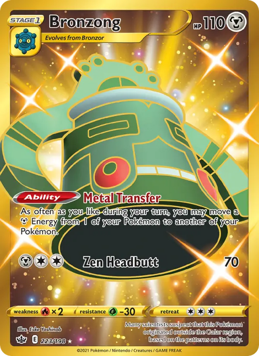 Bronzong 223 Chilling Reign Pokesingles